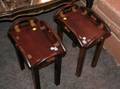 Pair of Diminutive Georgianstyle Mahogany Butlers Tray Tables