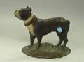 Painted Cast Iron Boston Terrier Doorstop