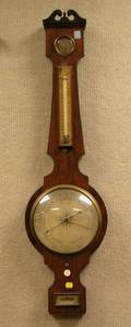 Dawson  Melling Brass Mounted Rosewood Veneer Barometer