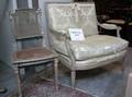 Louis XVI Style Carved and Painted Pair of Fauteuil and a Pair of Side Chairs