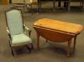 Ladderback Armrocker and a Pine Dropleaf Low Table