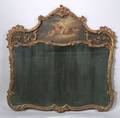 Louis XV Style Giltwood and Gesso Trumeau Mirror
