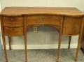 Diminutive Mahogany Inlaid Serpentine Sideboard