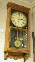 Sessions Pressed Oak Regulator Wall Clock