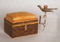 Veneered sewing box