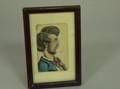 Small Framed Watercolor Portrait of a Man