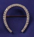 Edwardian Diamond Horseshoe Brooch