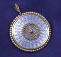 Edwardian Diamond Seed Pearl and Enamel Locket