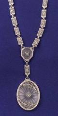 Art Deco Rock Crystal and Diamond Necklace