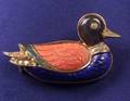 18kt Gold Diamond and Hardstone Duck Pin Van Cleef  Arpels
