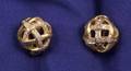 18kt Gold and Diamond Woven Ball Earclips Angela Cummings