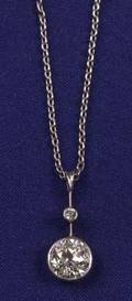 18kt White Gold and Diamond Pendant Necklace