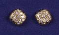 18kt Gold and Diamond Minicushion Earstuds Angela Cummings