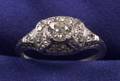 Art Deco Platinum and Diamond Ring