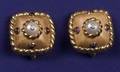 18kt Gold and Gemset Earclips Demner