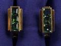 18kt Gold and Pale Green Tourmaline Cufflinks