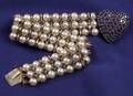 14kt Gold Cultured Pearl and Sapphire Bracelet