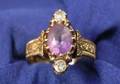 Antique Amethyst and Diamond Ring