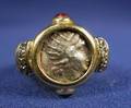 18kt Gold and Gemset Coin Ring