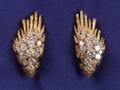 18kt Gold and Diamond Earclips