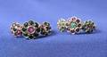 Pair of Gemset Flower Rings