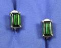 18kt Gold and Green Tourmaline Earrings