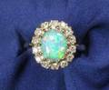 Opal and Diamond Ring