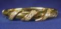 14kt Gold and Diamond Bangle Bracelet
