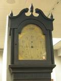 S Thomas Grained and Paint Decorated Tall Case Clock