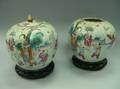 Pair of Chinese Export Porcelain Jars