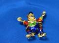 Whimsical Enamel Clown Pin