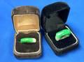 Two Jade Saddle Rings