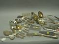 Thirtysix Pieces of Sterling and Silver Plated Flatware