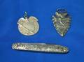 Sterling Silver Indian Motorcycle Arrowhead Watch Fob a Souvenir Pocketknife and a an American Heritage Medallion