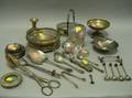 Fortyfour Sterling Silver and Silver Plated Table Articles and Flatware Items