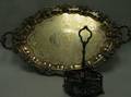 Victorian Silver Plated Tea Tray and Caster Stand