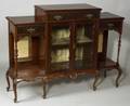 Victorian Mahogany TwoDoor Bookcase