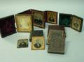 Ten Early Portrait Ambrotypes Daguerreotypes and Tintypes with Cases
