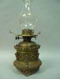 Renaissance Revival Cast Bronze Kerosene Lamp