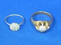 Two Diamond Cluster Rings