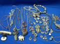 Group of Silver and Silvertone Costume Jewelry