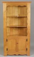 Birdseye Maple Corner Cupboard