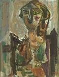Avigdor Stematsky Israeli 19081989 Abstracted Figure