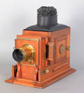 English mahogany magic lantern with Wray lens