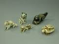 Five Japanese Carved Ivory Animal Figural Netsuke
