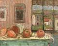 William von Schlegell German 18841950 Still Life with Fruit Before a Window