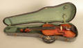 Maple violin with 2piece back branded by Samuel Thompson