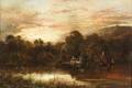 NorthernAmerican School 19th Century Lake View Sunset