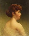 Walter Blackman American 18471928 Young Woman in Profile