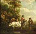 Manner of Nicolaes Berchem Dutch 16201683 Cattle and Herders